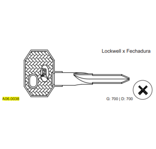 CHAVE TETRA NIQUEL LOCKWELL C700