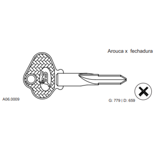 CHAVE TETRA AROUCA LATAO C779