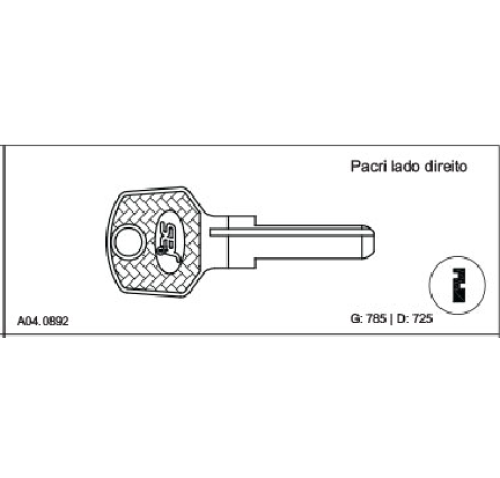 CHAVE MULTIPONTO C785
