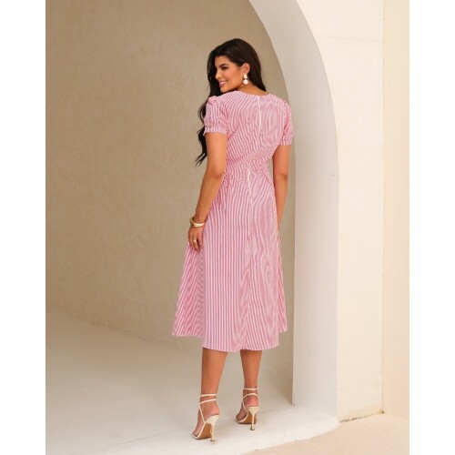 Vestido D�bora List. Vermelho