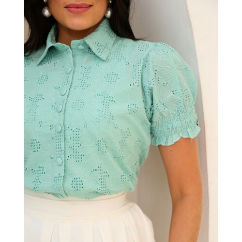 Camisa Marly Verde �gua