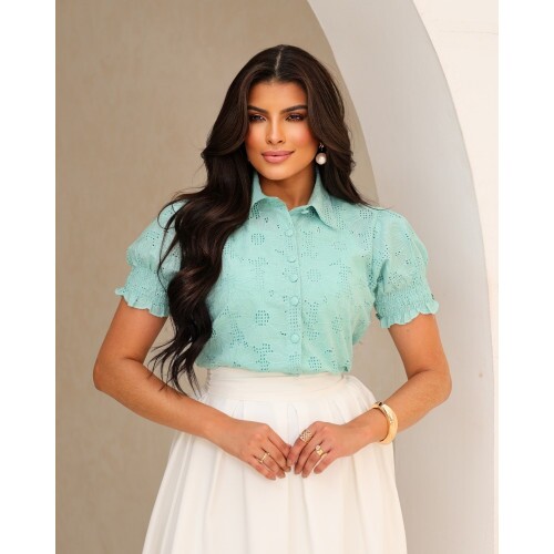 Camisa Marly Verde �gua