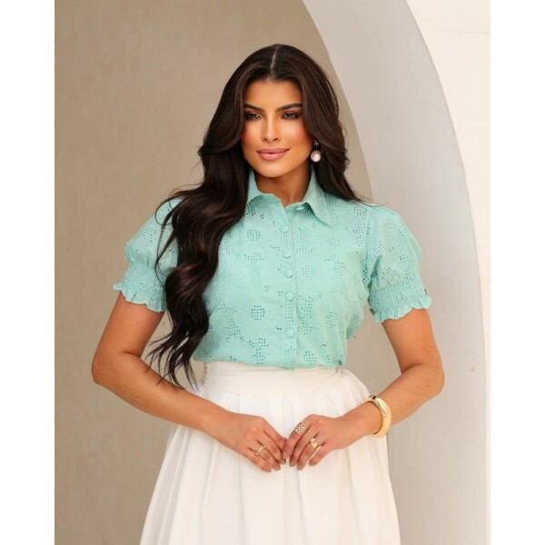 Camisa Marly Verde �gua