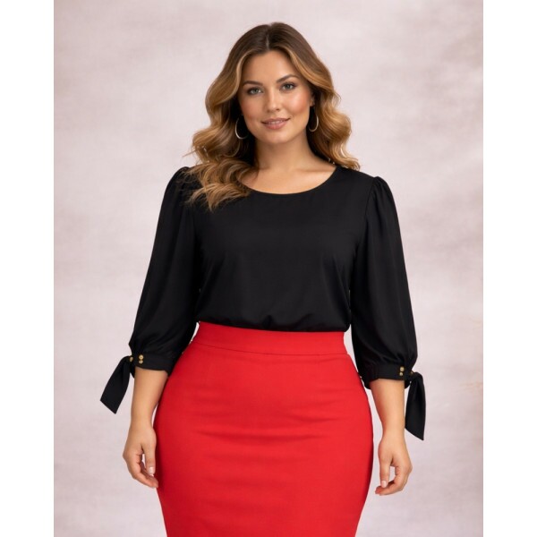 Blusa Bet�nia Preto