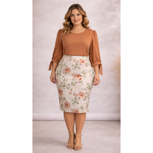 Blusa Bet�nia Caramelo