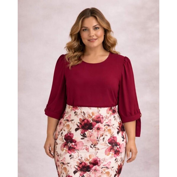 Blusa Bet�nia Vermelho