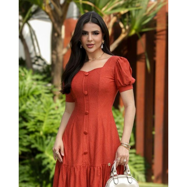 Vestido Camily Terracota