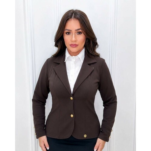 Blazer Joyce Marrom caf�