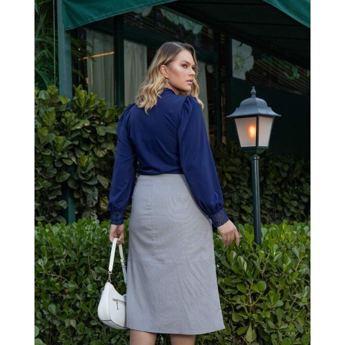 Blusa Fiorella Azul Marinho