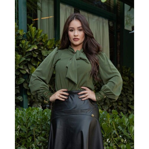 Blusa Fiorella Verde Oliva