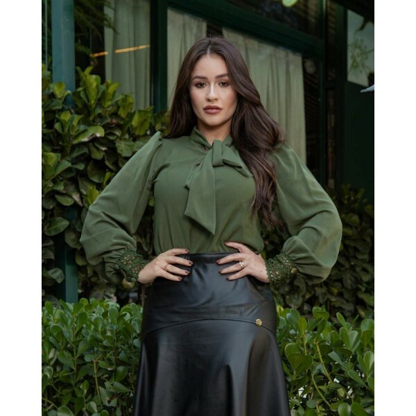 Blusa Fiorella Verde Oliva