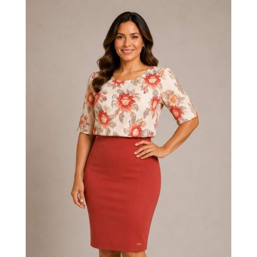 Saia Rosane Telha Plus Size