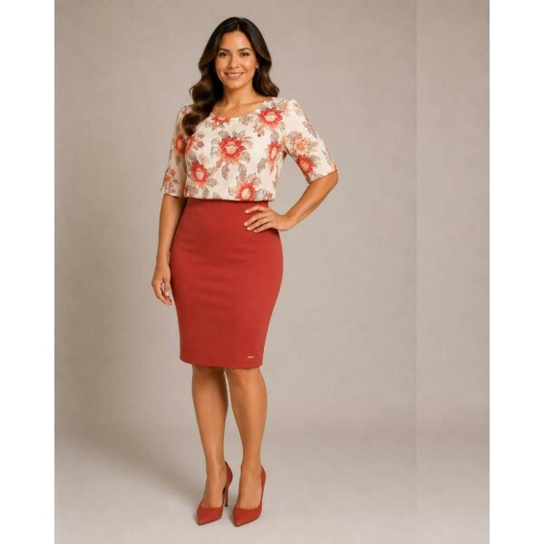 Saia Rosane Telha Plus Size