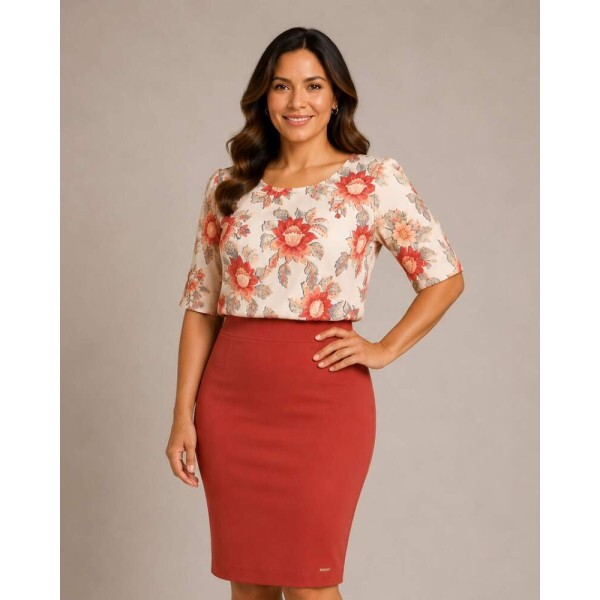 Saia Rosane Telha Plus Size
