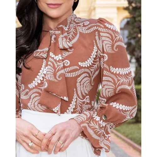 Blusa Charlotte Marrom