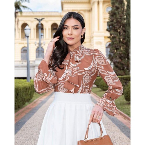 Blusa Charlotte Marrom