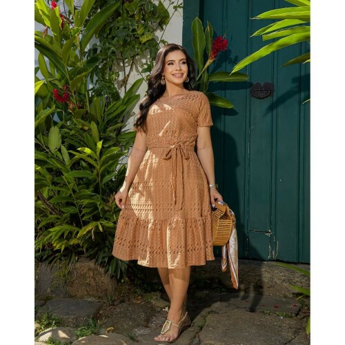 Vestido Mariah Caramelo