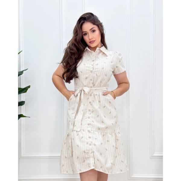 Vestido Brenda Est. Bege