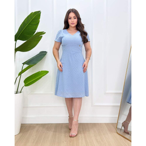 Vestido Raissa Azul C�u