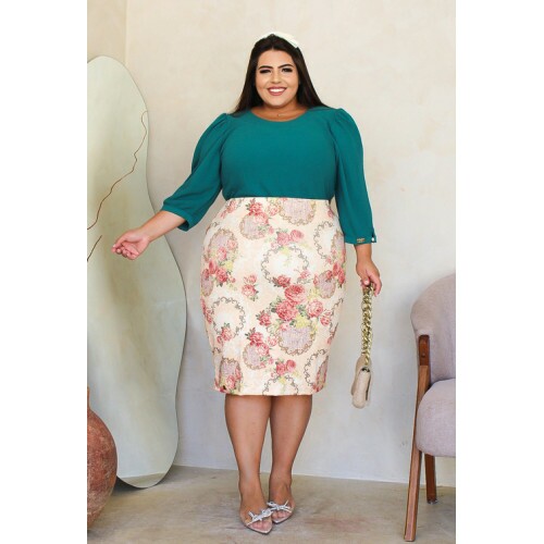 Blusa Zefa Verde Plus Size