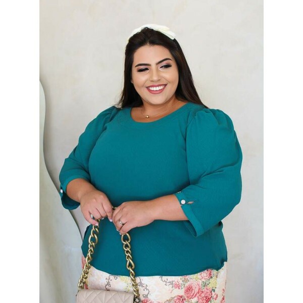 Blusa Zefa Verde Plus Size