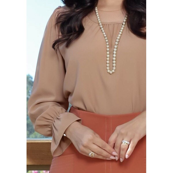 Blusa Olivia Caramelo