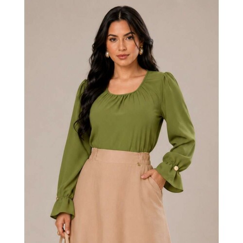 Blusa Olivia Verde Oliva