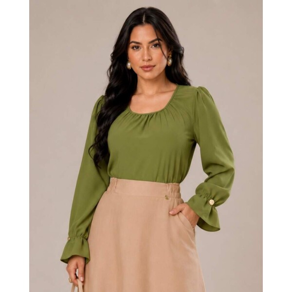 Blusa Olivia Verde Oliva