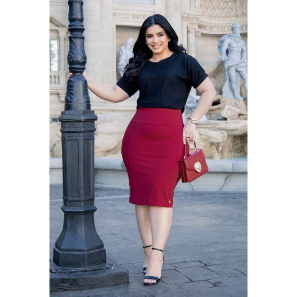Saia Paula Vermelho