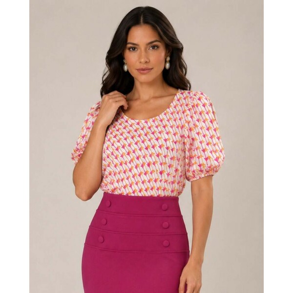 Blusa Lucilene Est. Pink