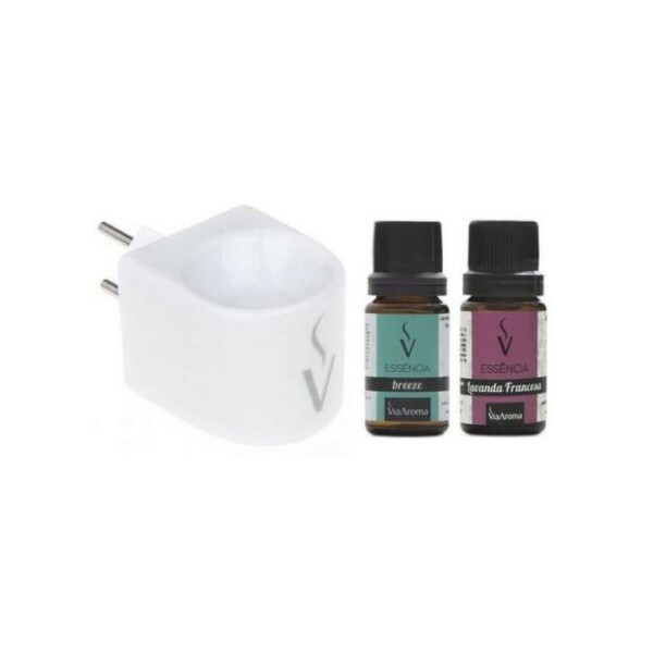 Aromatizador Eltrico Via Aroma - Kit c/ 2 fragrncias (Bamboo e Lavanda)