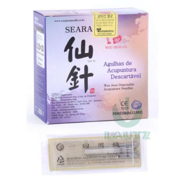 Agulha de Acupuntura Pcte c/ 1000 unid Woo Jeon