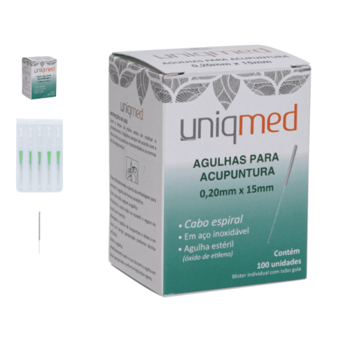 Agulha de Acupuntura blister c/ 100 unid - UNIQMED