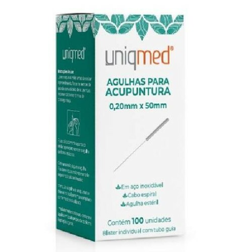 Agulha de Acupuntura blister c/ 100 unid - UNIQMED