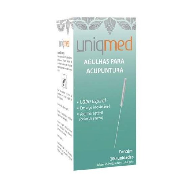 Agulha de Acupuntura blister c/ 100 unid - UNIQMED