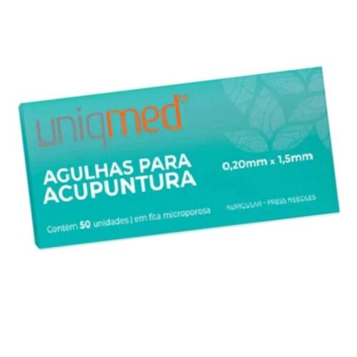 Agulha Auricular c/Micropore - 0,20X1.5mm C/50un - UNIQMED