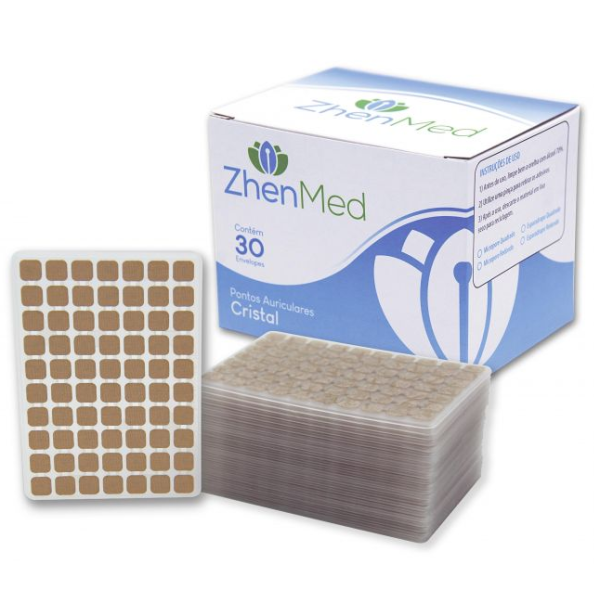 Ponto Cristal Micropore (caixa com 30 cartelas) - ZhenMed