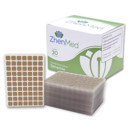 Ponto Semente Escura Micropore (caixa com 30 cartelas) - ZhenMed