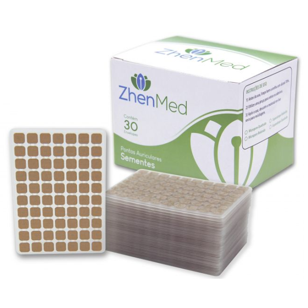 Ponto Semente Escura Micropore (caixa com 30 cartelas) - ZhenMed