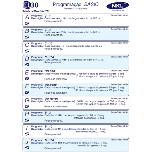 Eletroestimulador 2 canais - EL30 Duo Basic NKL