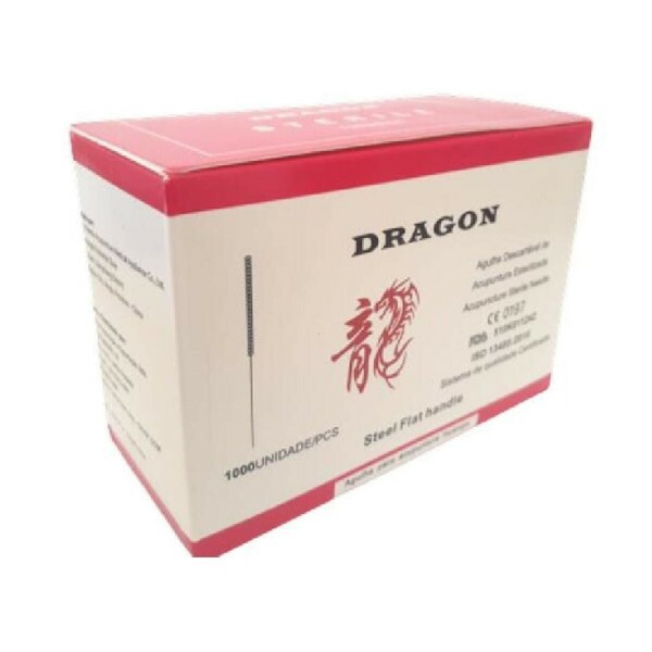 Agulha de Acupuntura c/ 1000 unid - Dragon