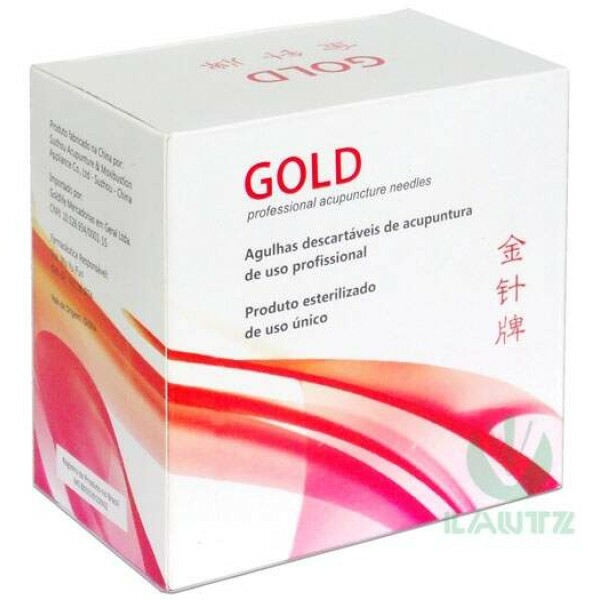 Agulha de Acupuntura cx 1000 unid blister - Gold