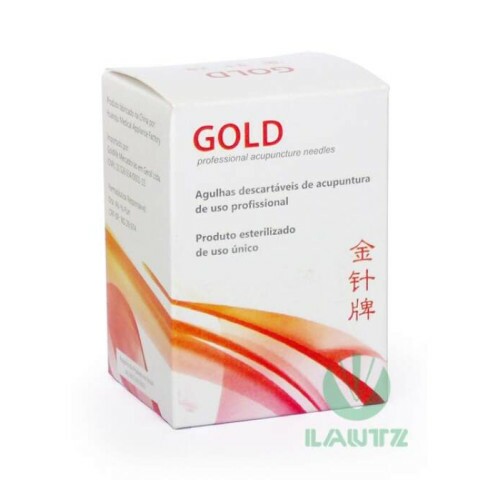 Agulha de Acupuntura Individual 100 und. - Gold