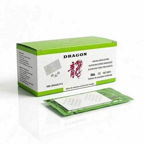 Agulha Auricular sem Micropore - 500un - Dragon - 0,18x1,5