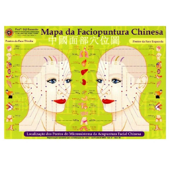 Mapa - Faciopuntura Chinesa - Prof�. Franco Joji Enomoto