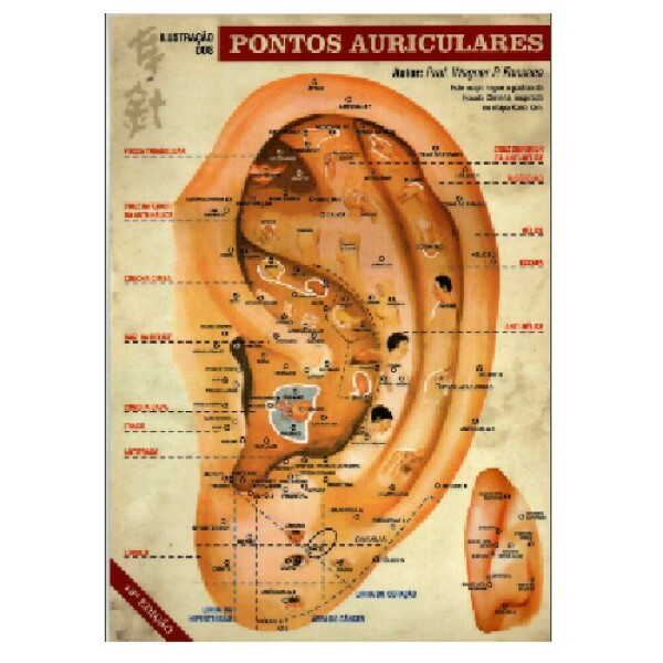 Mapa de ilustrao dos pontos auriculares - 12 Edio - Prof Wagner P. Fonseca