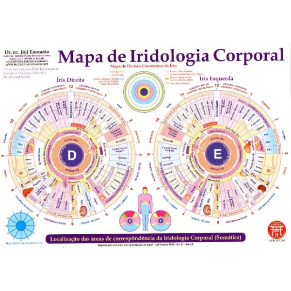 Mapa Iridologia Corporal