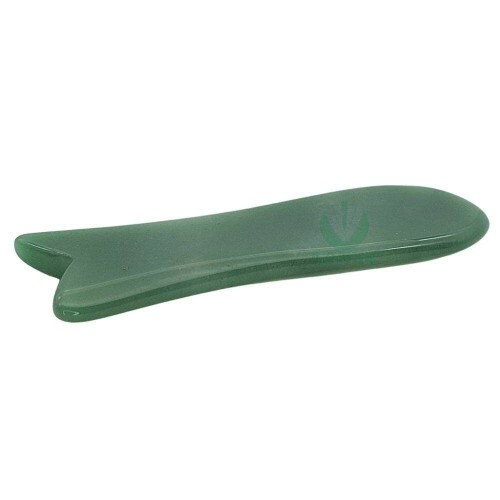 Gua Sha de Pedra Jade Peixe - Gold