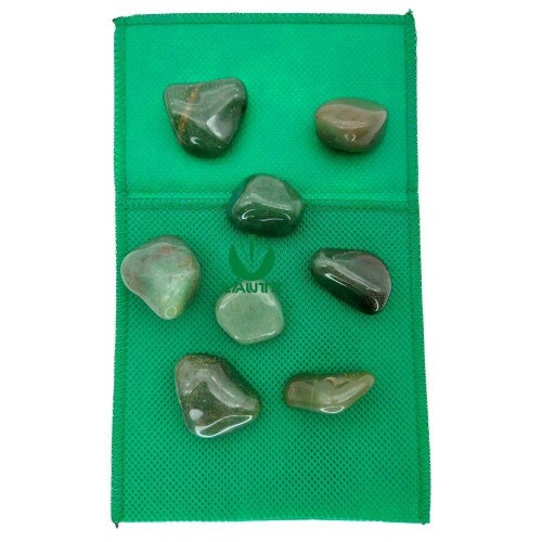 Pedras verdes Facial - Kit c/ 8 pedras