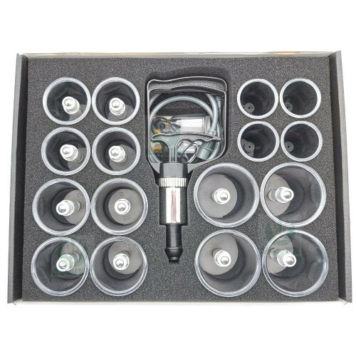 Kit Ventosa c/ 22 copos Acrlico - Gold